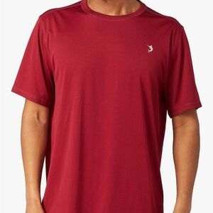 Reel Legends Mens Freeline Pointelle Short Sleeve Top NWOT - Burgundy